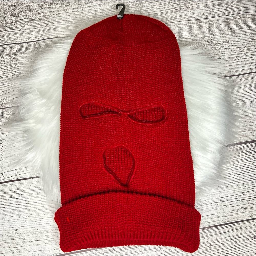 Cherry Red Ski Mask - Picture 2 of 3